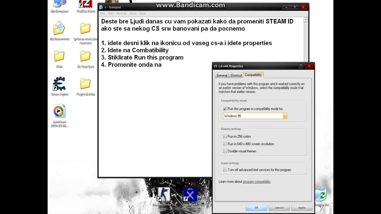 TuT How to change STEAM ID in CS 16 Works 100  YouTube