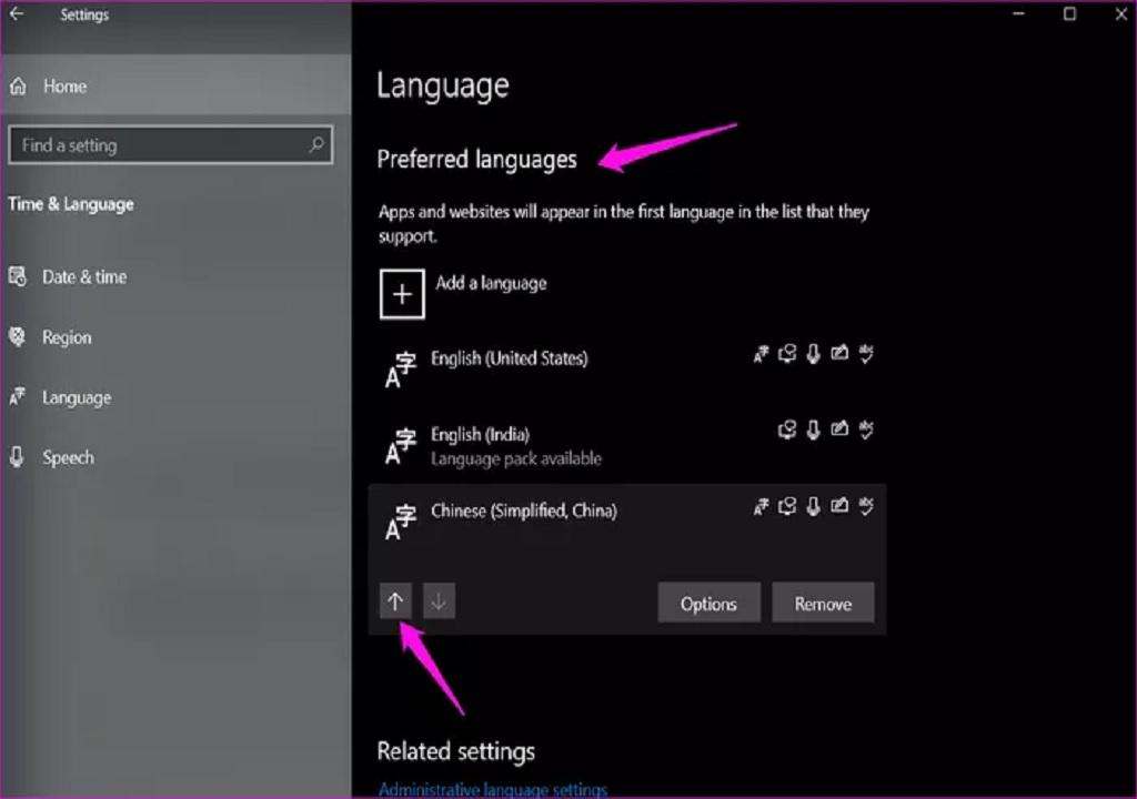 How to Change the Language in Windows 10 in Urdu
