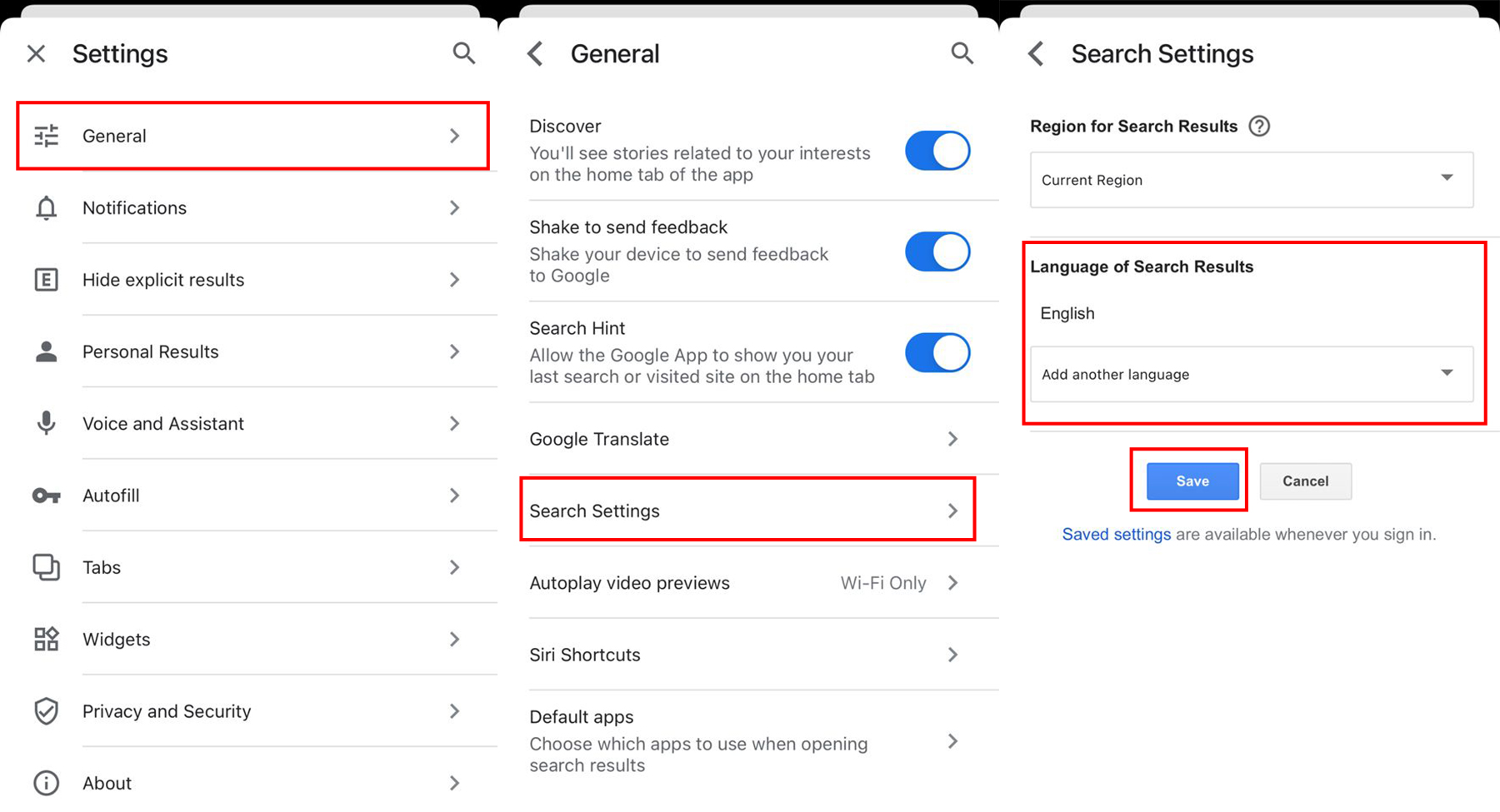 How to Change Language in Google in Urdu