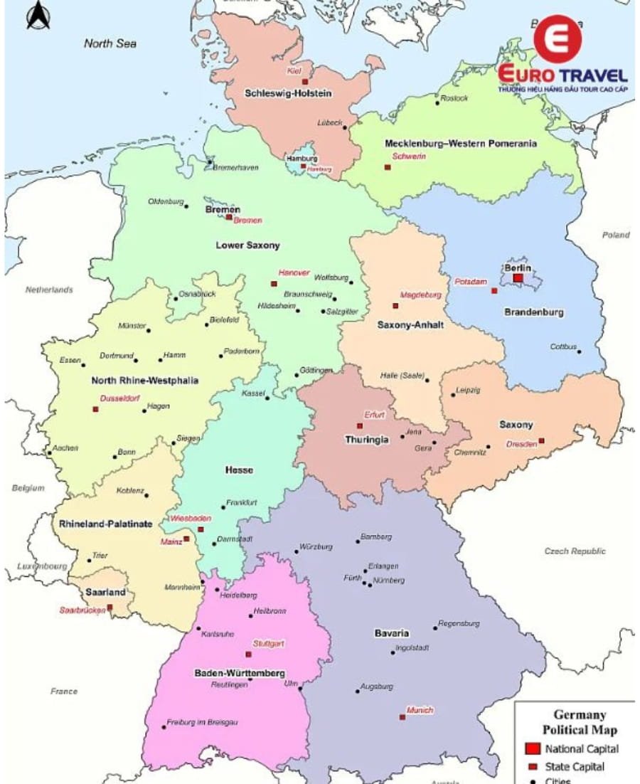 Bn  nc c Germany Map  Tt tn tt thng tin v nc c 