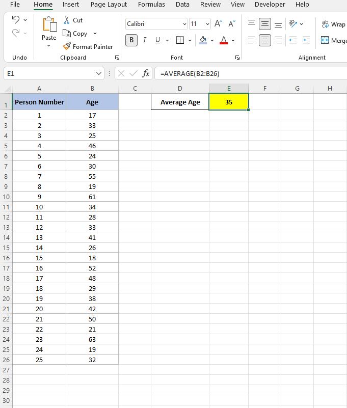 How to Find Average in Excel in Urdu
