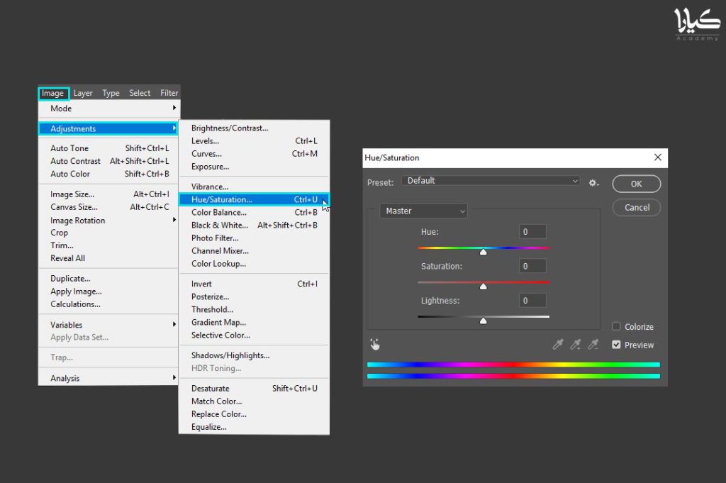How to Change the Line Color in Photoshop in Urdu