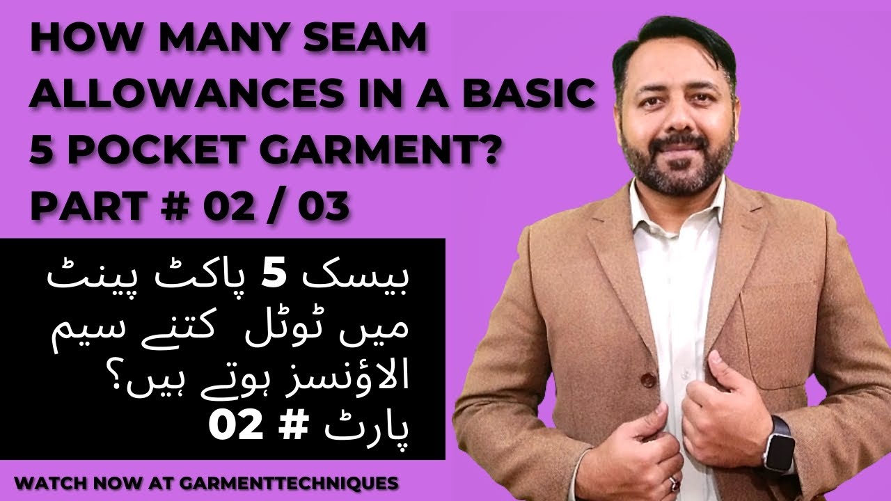 How many seam allowances of a basic pent part 23     