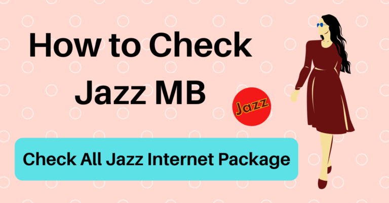 How to Check Jazz MB in 2024  Check Jazz Remaining MBS