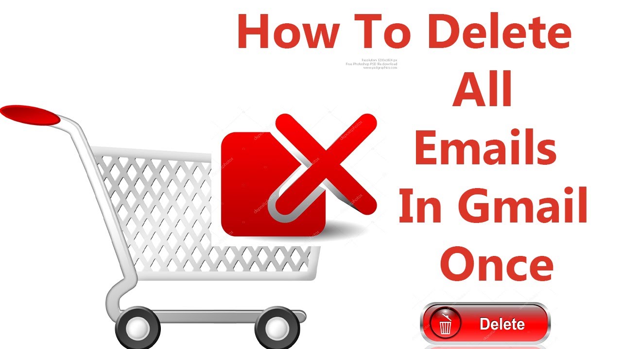 How to delete all emails on gmail  Bulk delete gmail  mass delete 