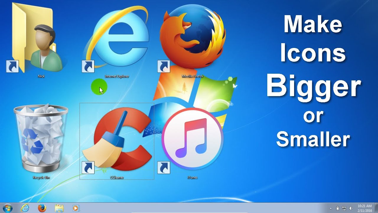 Change Desktop Icon Size Windows 10  Change Size of Desktop Icons in 