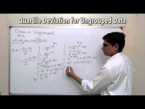 Statistics for GS Ungrouped Data How to find Quartile Deviation  YouTube