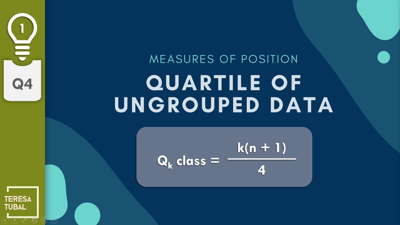 Quartiles for Ungrouped Data  G10Q4  YouTube