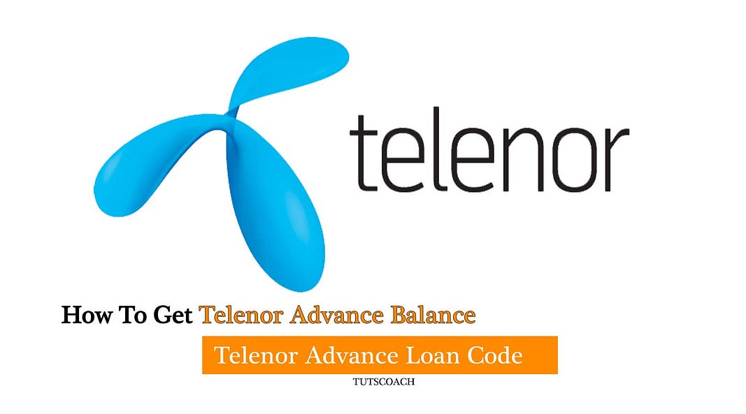 Telenor Loan Code  How to Get Telenor Advance Balance  by Tutscoach 