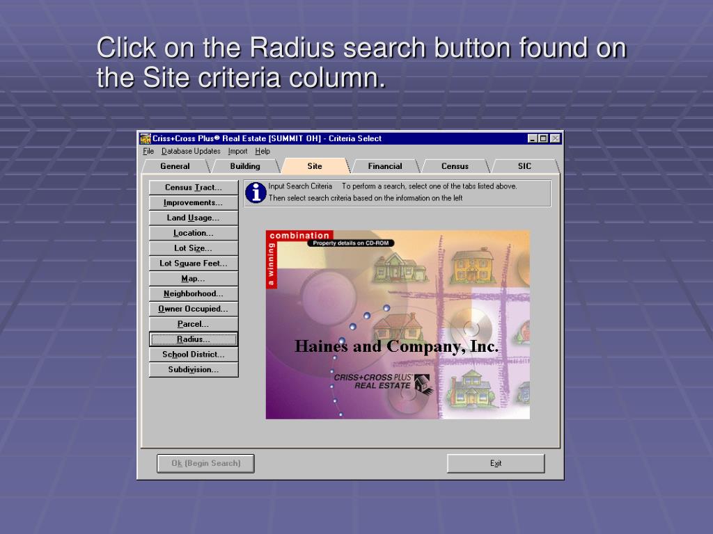 PPT  Radius Search PowerPoint Presentation free download  ID4826870
