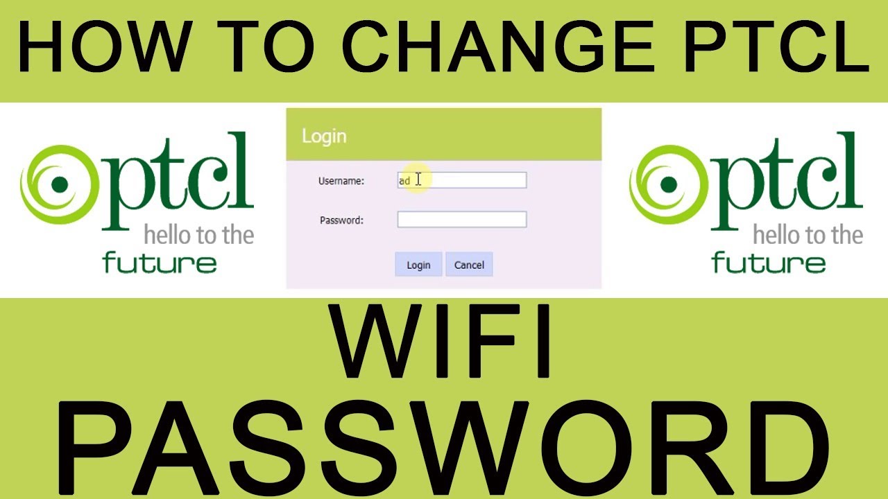 How to Change PTCL WiFi Password 2019  YouTube