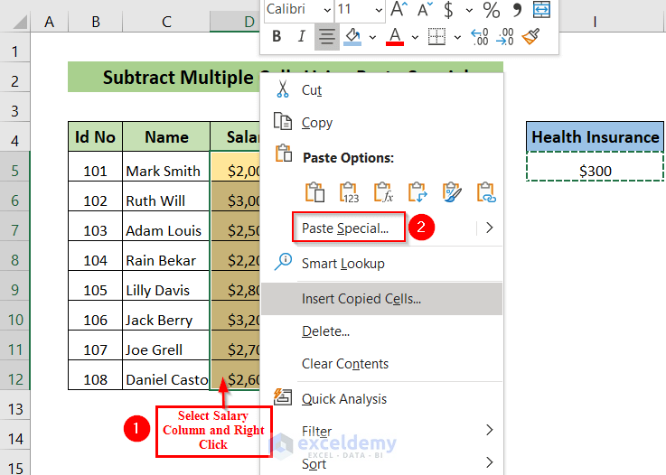 How to Subtract Multiple Cells in Excel 6 Effective Methods  ExcelDemy