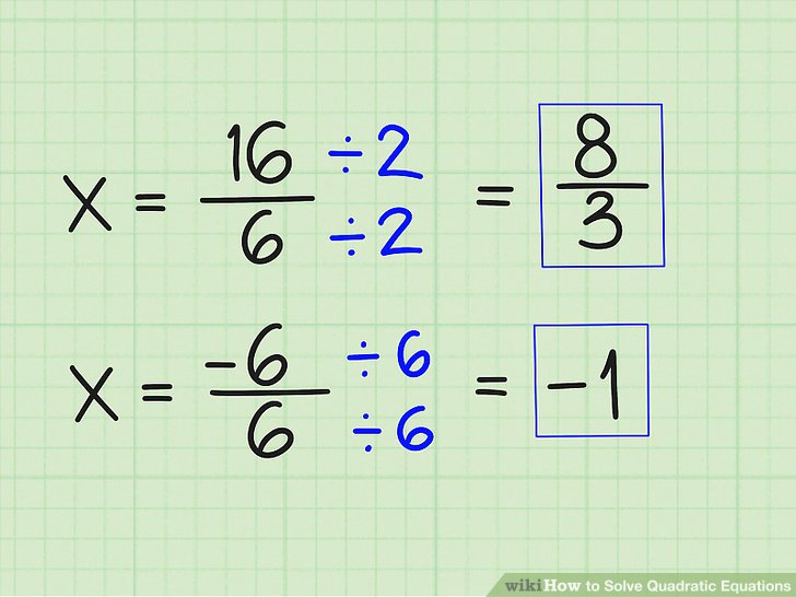 4 Ways to Solve Quadratic Equations  wikiHow
