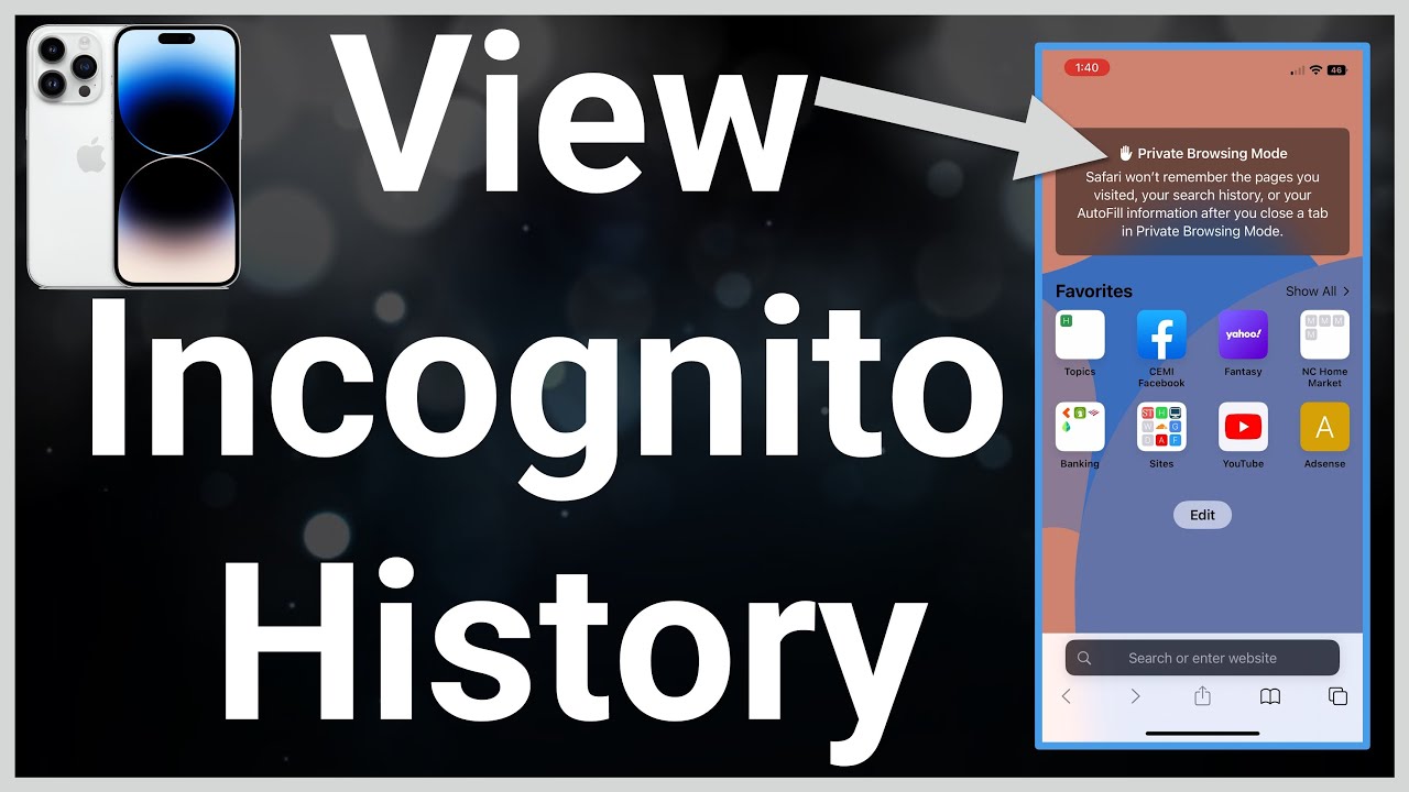 How To See Incognito History On Phone  YouTube