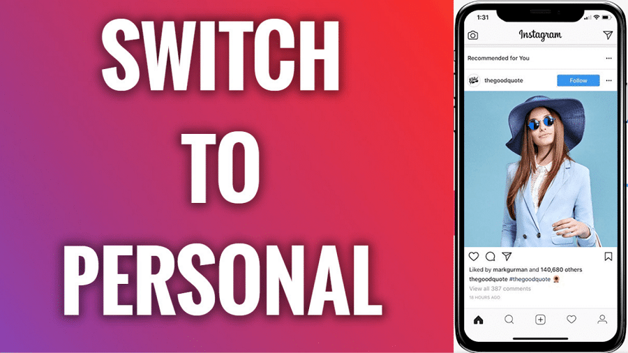 How to Switch Back to Personal Account on Instagram  Zeru