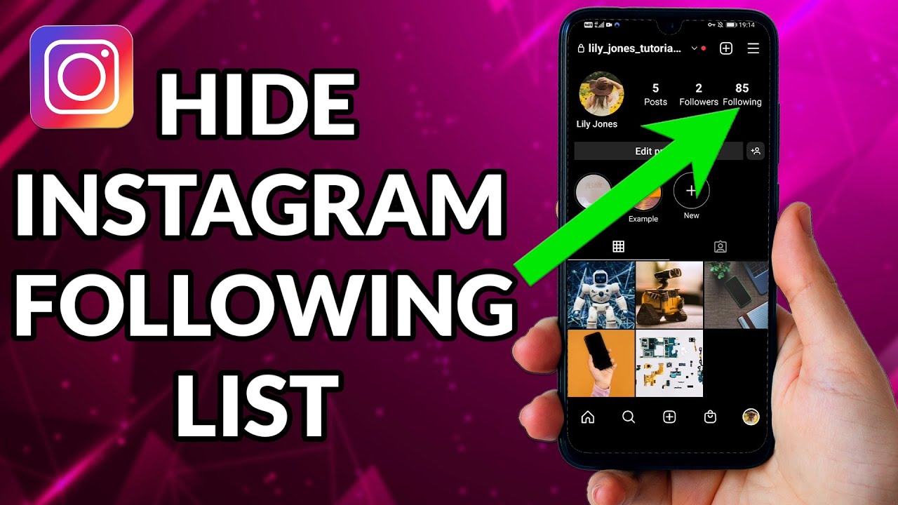How to Hide Instagram Following List in Urdu