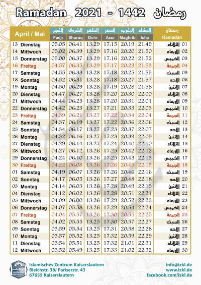 How Many Days Left in Ramadan 2021 in Urdu