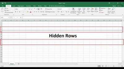 How to Unhide All Rows in Excel in Urdu