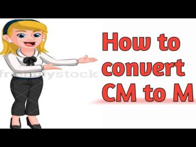 How to Convert cm to m in Urdu
