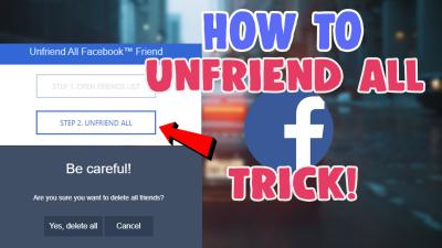 How to Unfriend All Friends on Facebook in Urdu