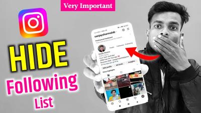 How to Hide Instagram Following List in Urdu