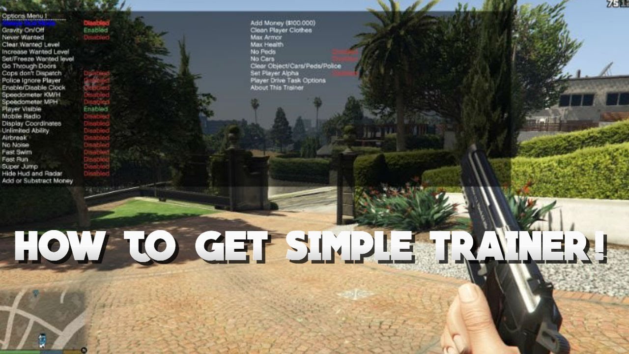 How to install Simple Trainer to GTA V  YouTube