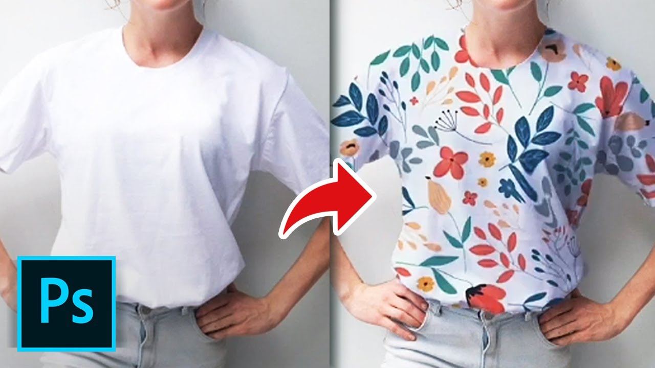 How to Add Patterns  Prints to Clothing in Photoshop  Put Any Design 