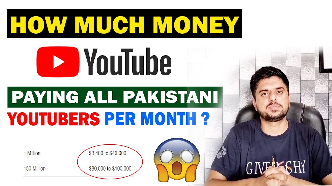 How Much Money is YouTube Paying All Pakistani Youtubers Per Month 