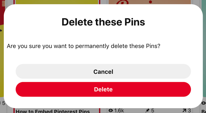 How to Delete Pins on Pinterest in Urdu