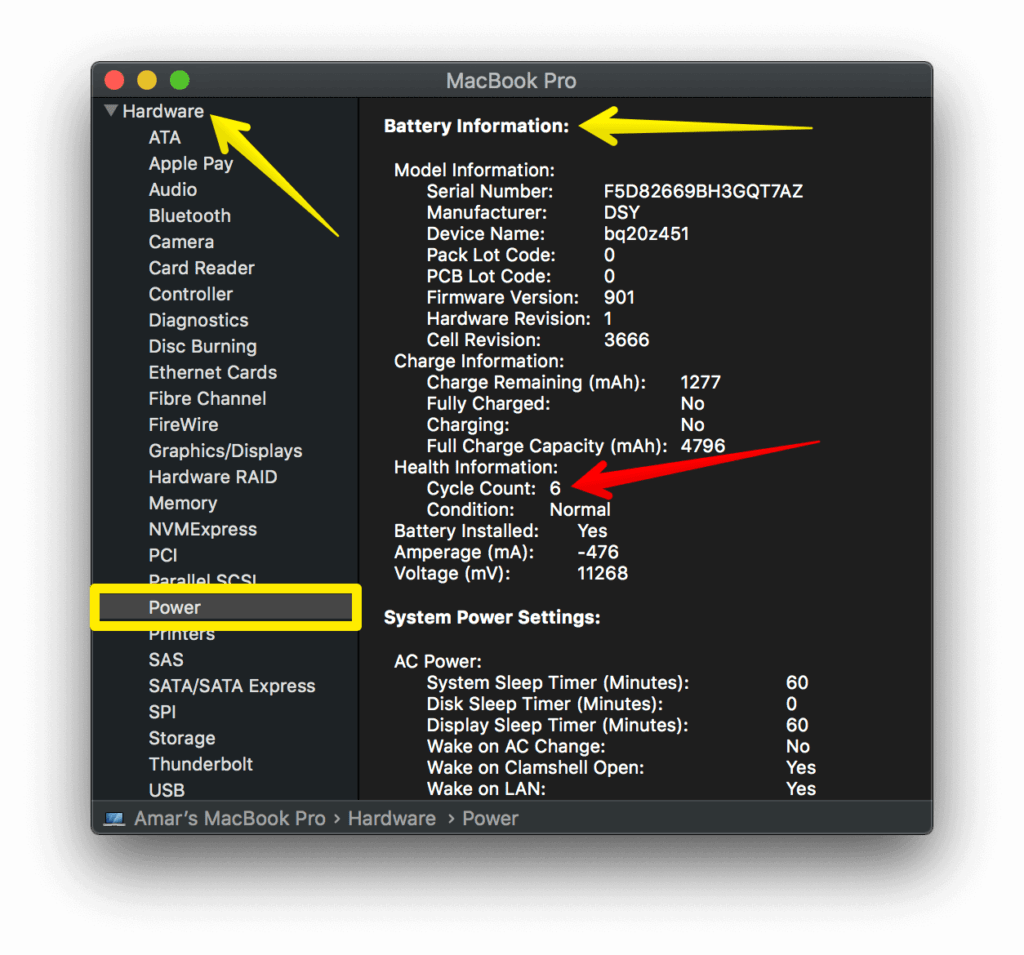 How to Find Battery Cycle Count of Your MacBook Pro or MacBook Air