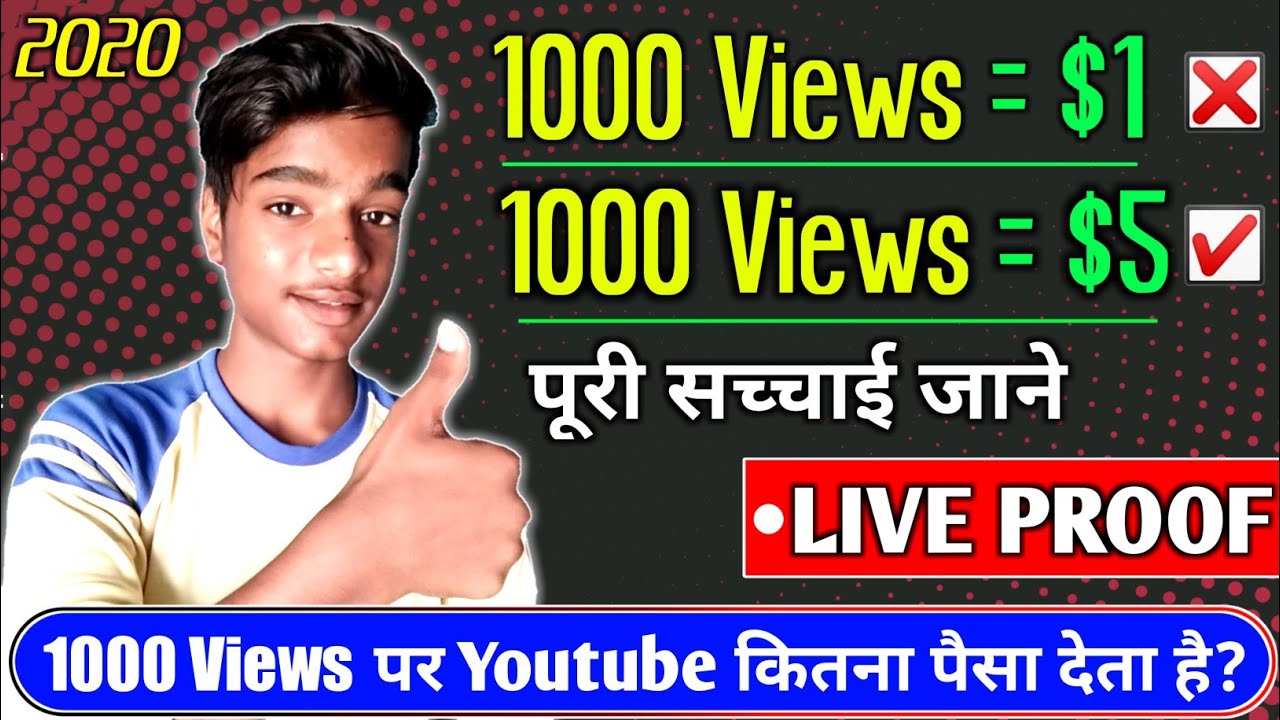 How Much Does YouTube Pay for 1000 Views in Urdu