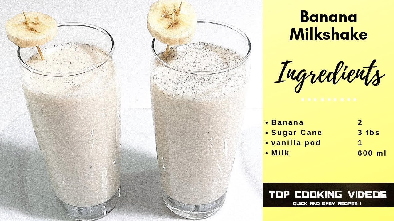 How to Make Banana Milkshake in Urdu