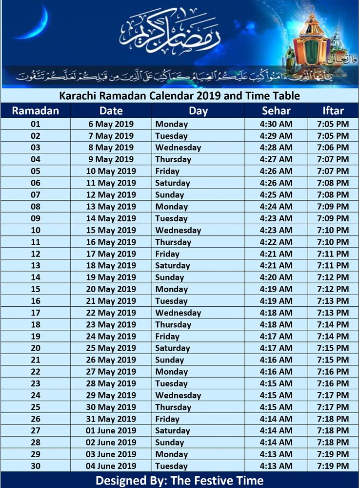 How Long is Ramadan 2019 in Urdu
