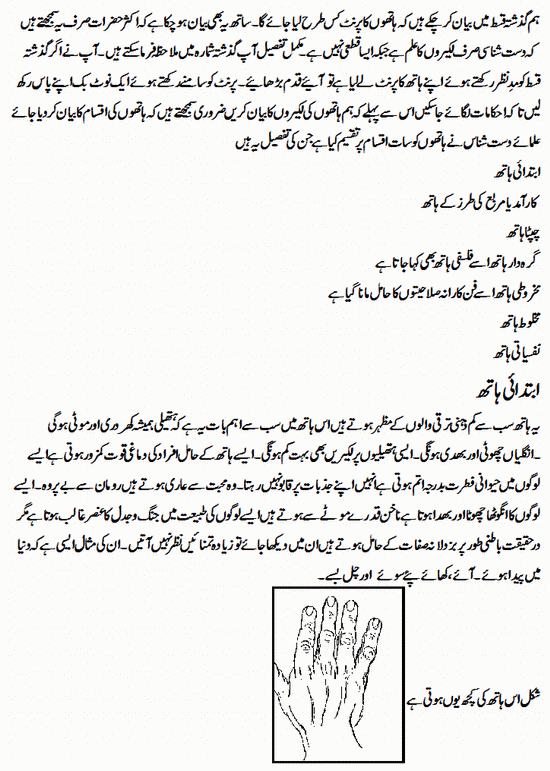 How Do Hand Practice in Urdu