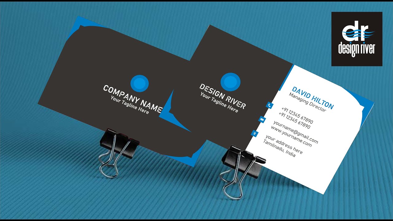 How to design visiting card  YouTube