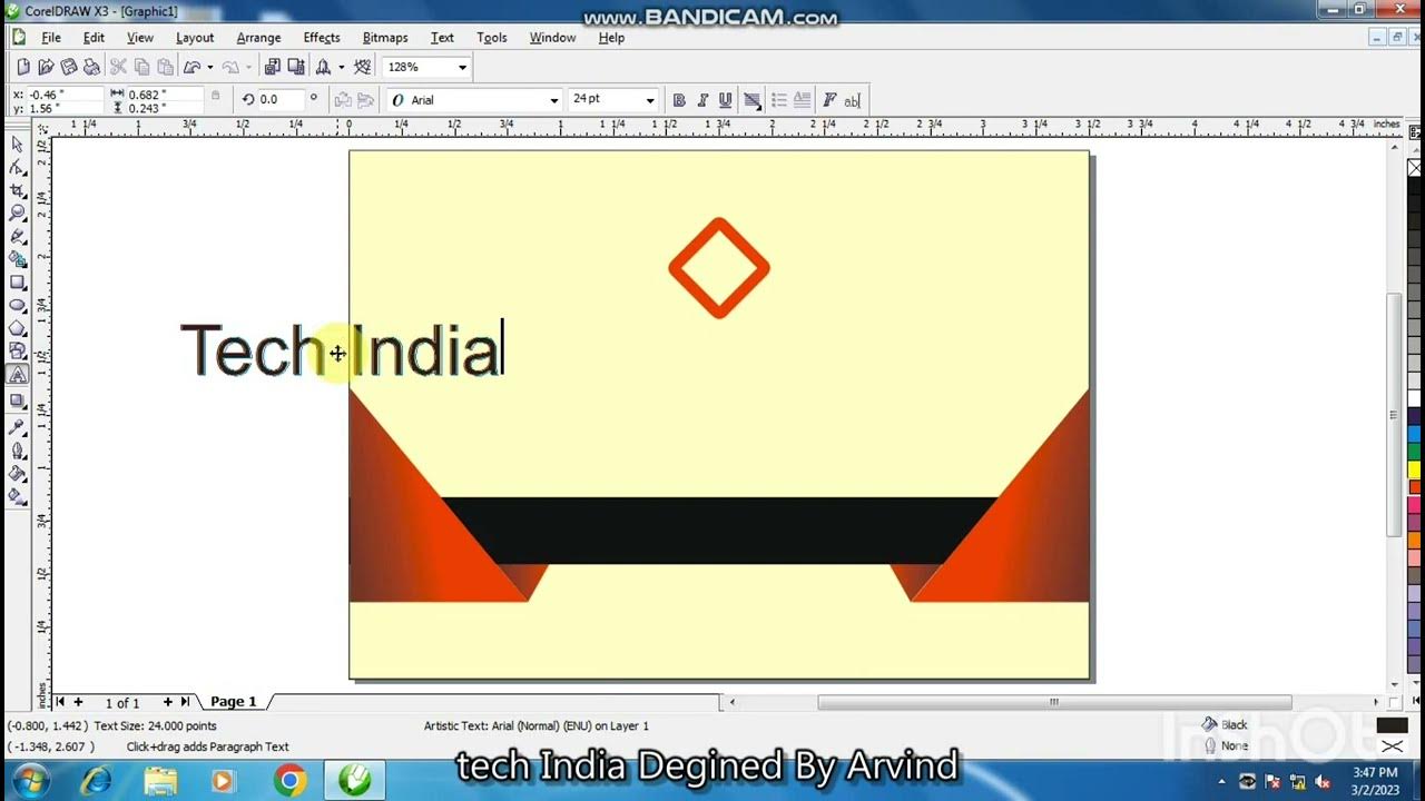 How to Create Visiting Card in Urdu