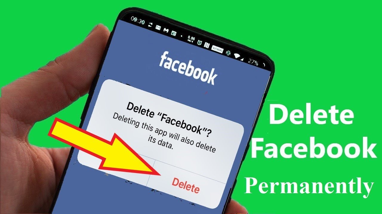 How to Delete Facebook Account Permanently on Mobile Phone  YouTube