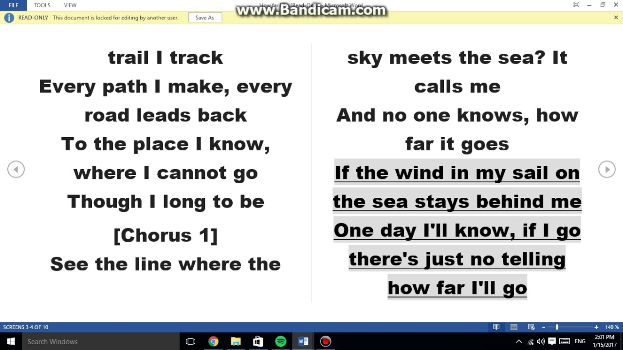 How Far It Goes Lyrics in Urdu