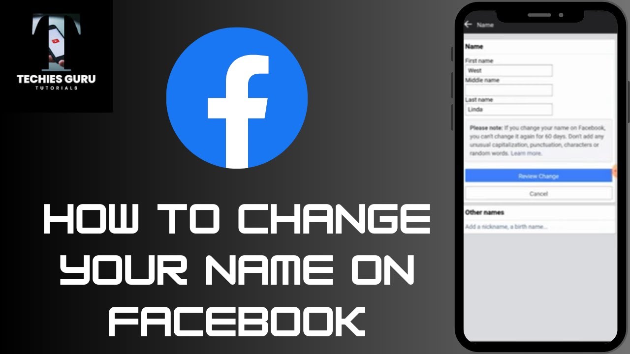 How to Change Your Name on Facebook Mobile Change Facebook Name  YouTube