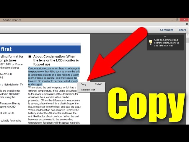 How to copy and paste text from pdf  vastxx
