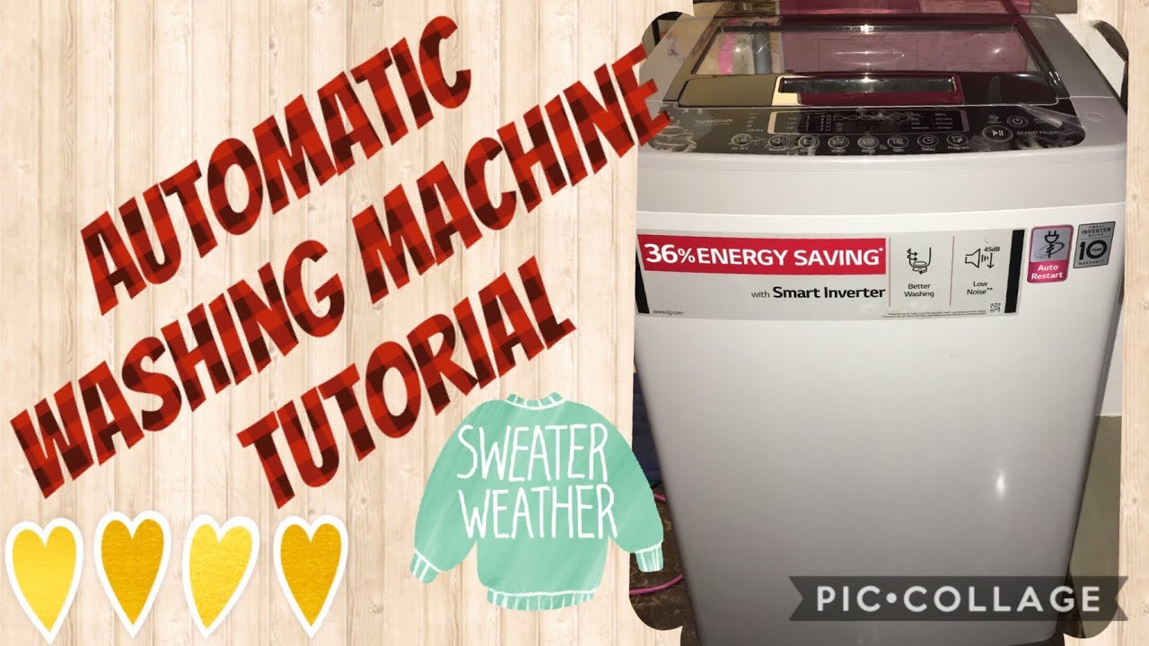PAANO GAMITIN ANG AUTOMATIC WASHING MACHINE  YouTube