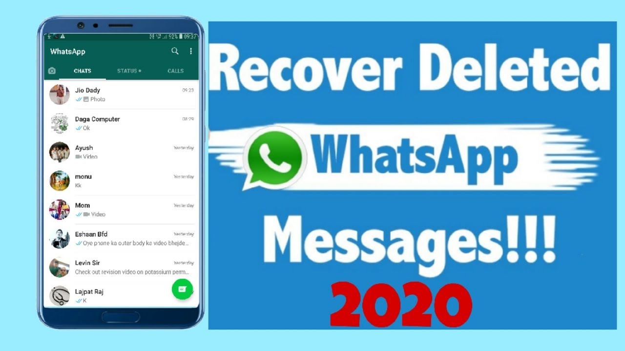 How to Recover Deleted Message in WhatsApp in Urdu