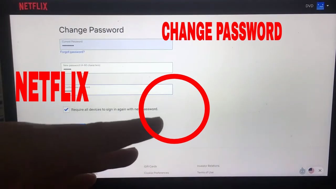 How To Change Netflix Password   YouTube