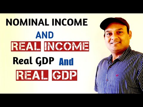 NOMINAL INCOME AND REAL INCOME MONETARY INCOME REAL INCOME REAL