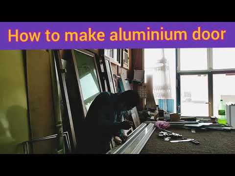 How to make aluminium door YouTube