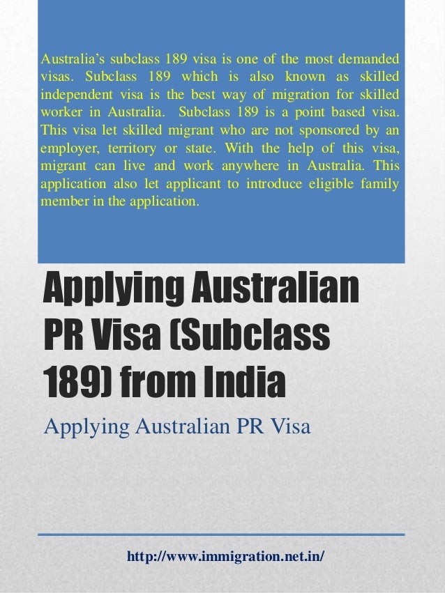 How to Apply for Subclass 189 Visa in Urdu
