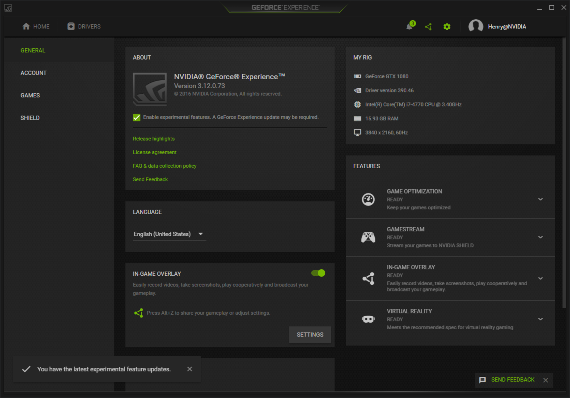  Geforce Experience  Telegraph
