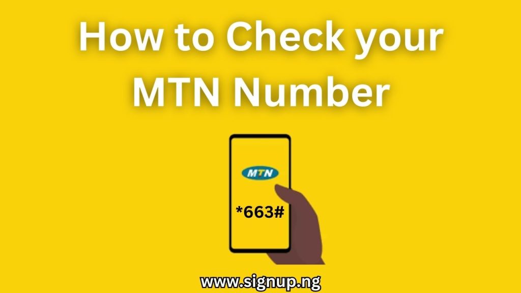 How to Check MTN Number 4 Easy Methods  Signupng