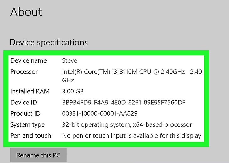 How to Check Computer Specification in Urdu