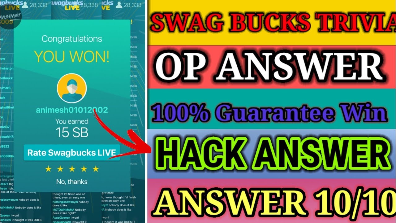How To Earn Money With Swagbucks Trivia  PAISE HI PAISE LOOT 